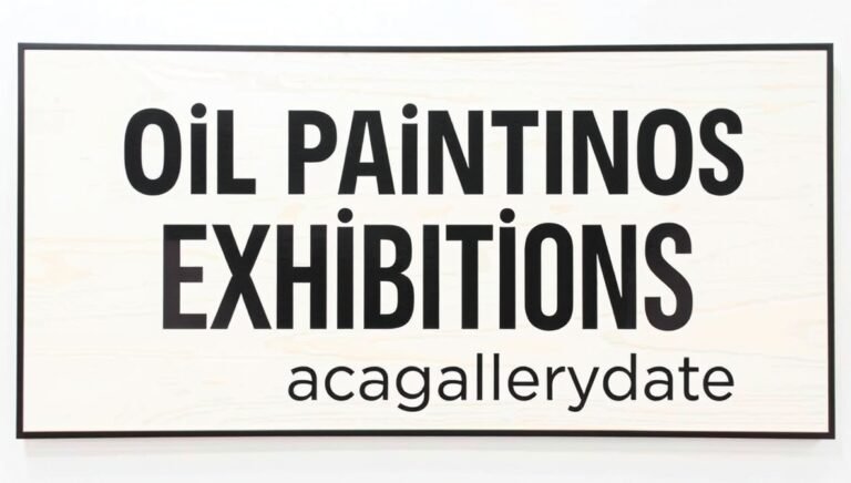 oil paintings exhibitions arcagallerdate