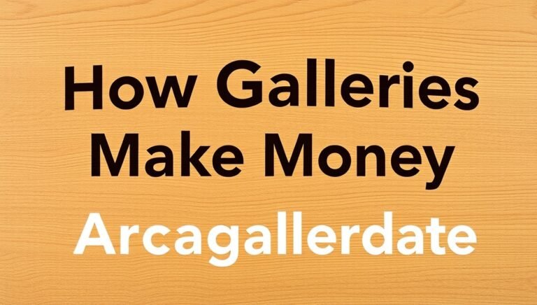how galleries make money arcagallerdate