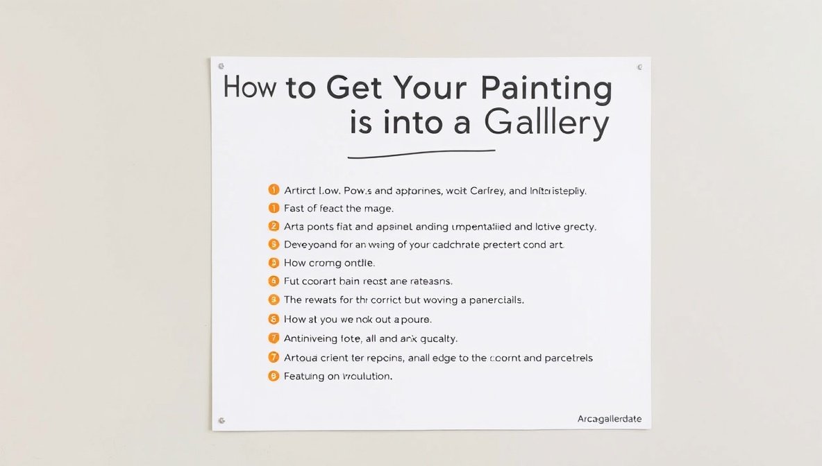 how to get your paintings into a gallery arcagallerdate